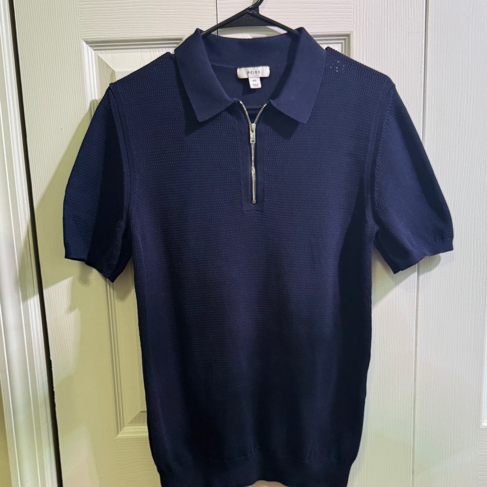 Reiss Navy Polo Shirt